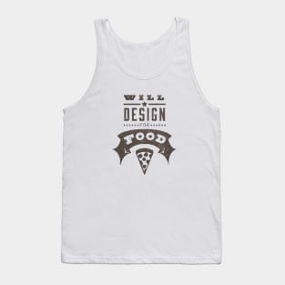 Hungry Artist Graphic Designer Funny Food Quote Tank Top